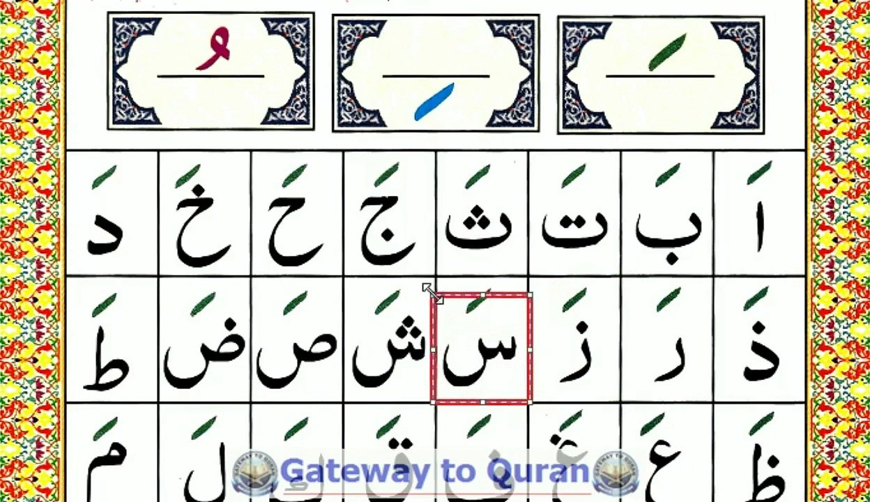 Lesson 04 Part 1 Arabic Vowel Fatha or Zabar Qaida Lesson for Quran