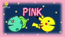 Learn Colors Pacman Pikachu vs Bulbasaur - Color Balls for Kids - Fun Learning Videos for Children