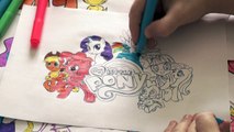 My Little Pony New Coloring Pages for Kids Colors Coloring colored markers felt pens pencils