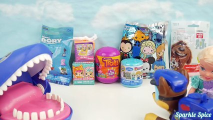 SHARK ATTACK! Bites toddler ELSA and ANNA toddlers play Dentist Game with PJ Masks Romeo, Paw Patrol