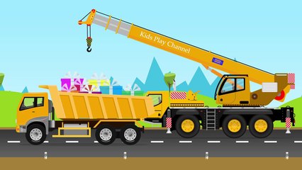 Big Trucks for Kids / Surprise Boxes / Colors and Fruits for Kids