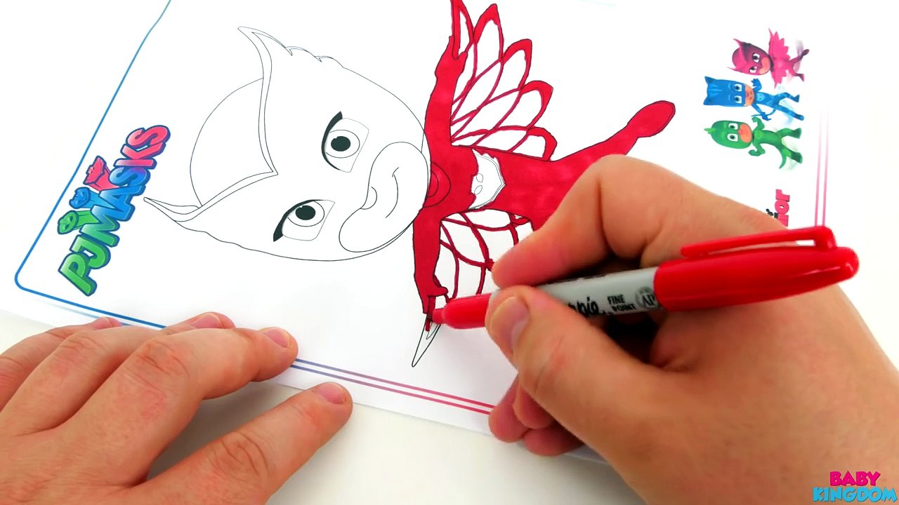 Disney Jr PJ Masks Owlette Coloring Book Episode Colors Activity Page Baby Kingdom