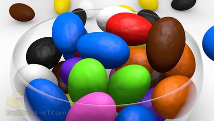 Learn Colors Colours with 3D Rainbow Eggs for Toddlers Children Kids Fun Learning