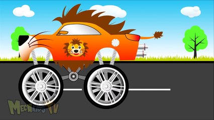Lion Truck - Monster Trucks For Children - Mega Kids Tv