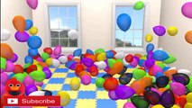 LEARN COLORS with Surprise Eggs - 3D Giant Balloon Colors Surprise Eggs 3D For Toddlers Children