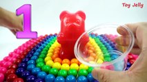 ᴴᴰ Learn Colors and Numbers 1 to 10 Learning Resources Giant Gummy Bears with Bubble Gums