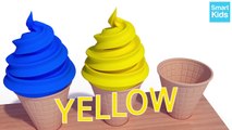 Learning Colors with 3D Soft Ice Cream for Kids Children Toddlers SmartKids