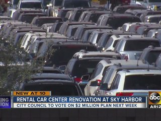 Renovations in place for rental car center at Sky Harbor