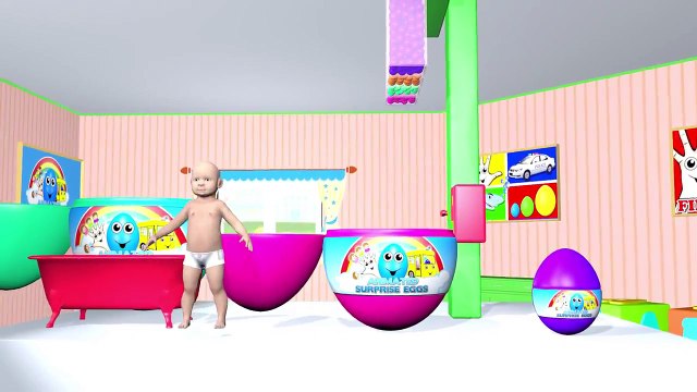 Learn Colors Collection Balls For Kids 3D Surprise Eggs Color Sports Balls Colours for Toddlers