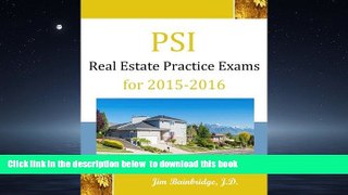 Read books  PSI Real Estate Practice Exams for 2015-2016 BOOOK ONLINE