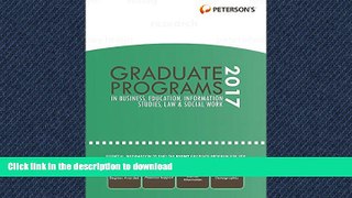READ BOOK  Graduate Programs in Business, Education, Information Studies, Law   Social Work 2017