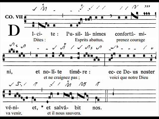 Communio Dicite pusillanimes, Dominica III Adventus (3 Avent)