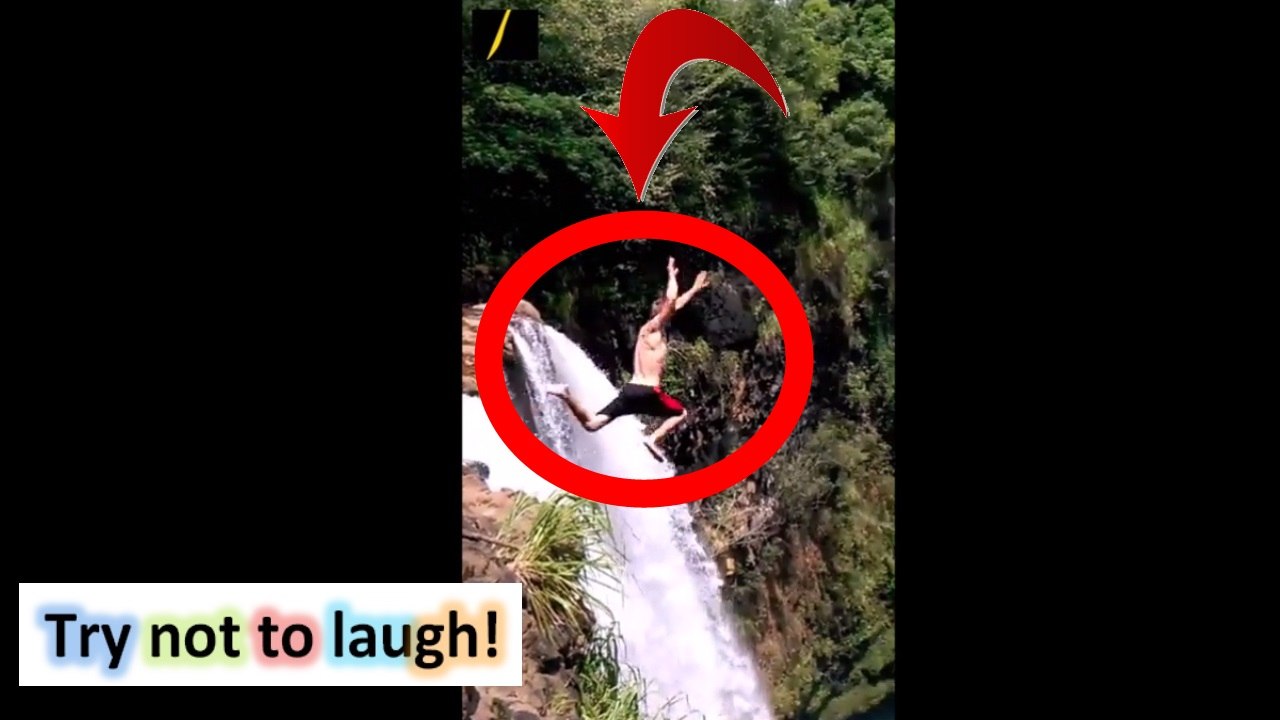epic win - dude off the cliff - WTF