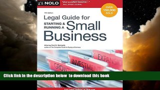 liberty book  Legal Guide for Starting   Running a Small Business BOOOK ONLINE