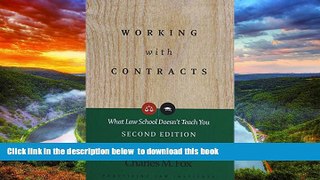 Best books  Working With Contracts: What Law School Doesn t Teach You, 2nd Edition  (PLI s