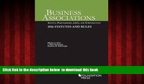 liberty book  Business Associations: Agency, Partnerships, LLCs, and Corporations, 2016 Statutes