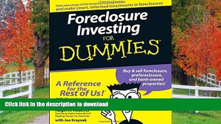 READ BOOK  Foreclosure Investing For Dummies FULL ONLINE