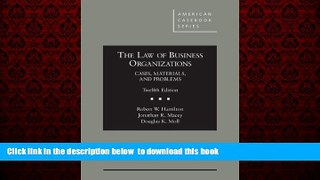 Best book  The Law of Business Organizations: Cases, Materials, and Problems, 12th (American