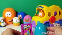 Bubble Guppies Bus Surprise Eggs Shopkins Stacking Cups