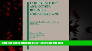Best books  Corporations and Other Business Organizations: Statutes, Rules, Materials and Forms