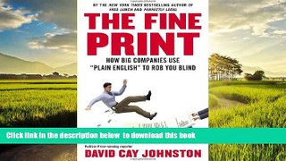 Best book  The Fine Print: How Big Companies Use 