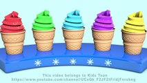 Colors for Children to Learn with 3D Soft Ice Cream - Colours for Kids to Learn
