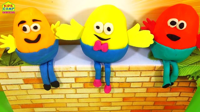 Play Doh Humpty Dumpty Nursery Rhyme Surprise Eggs Surprise Toys Playdough