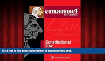 Best books  Emanuel Law Outlines: Constitutional Law BOOOK ONLINE