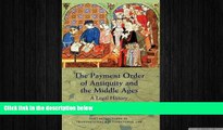 READ book  The Payment Order of Antiquity and the Middle Ages: A Legal History (Hart Monographs