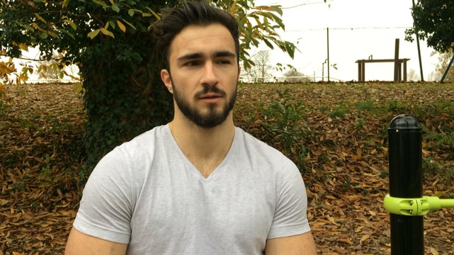 Baptiste Dejeux, repéré pour être mannequin pour une marque de sous-vêtements