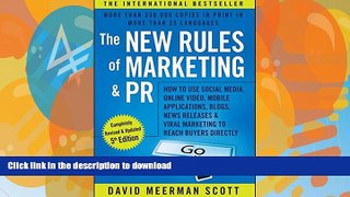 READ  The New Rules of Marketing and PR: How to Use Social Media, Online Video, Mobile