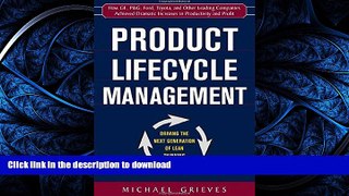 GET PDF  Product Lifecycle Management: Driving the Next Generation of Lean Thinking  BOOK ONLINE
