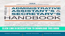 [PDF Kindle] Administrative Assistant s and Secretary s Handbook Ebook Download