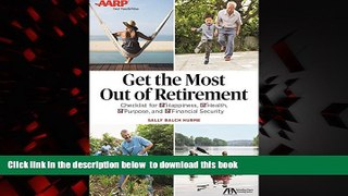 Best books  Get the Most Out of Retirement: Checklist for Happiness, Health, Purpose, and