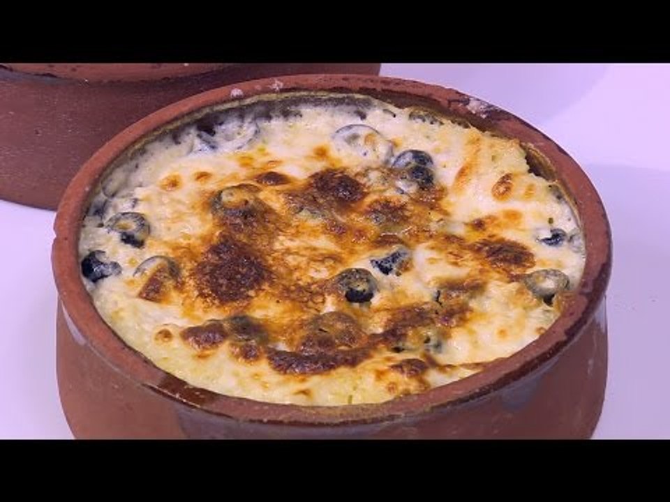 ارز معمر بالجبنة و الزيتون | نجلاء الشرشابي