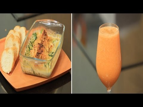 سندويتش دجاج بالسبانخ و الكريمة - عصير تفاح بالجزر | سندوتش وحاجة ساقعة حلقة كاملة