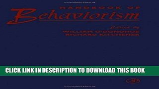 [PDF] Online Handbook of Behaviorism Full Epub
