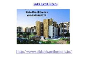 Sikka Kamil Greens Floor plan