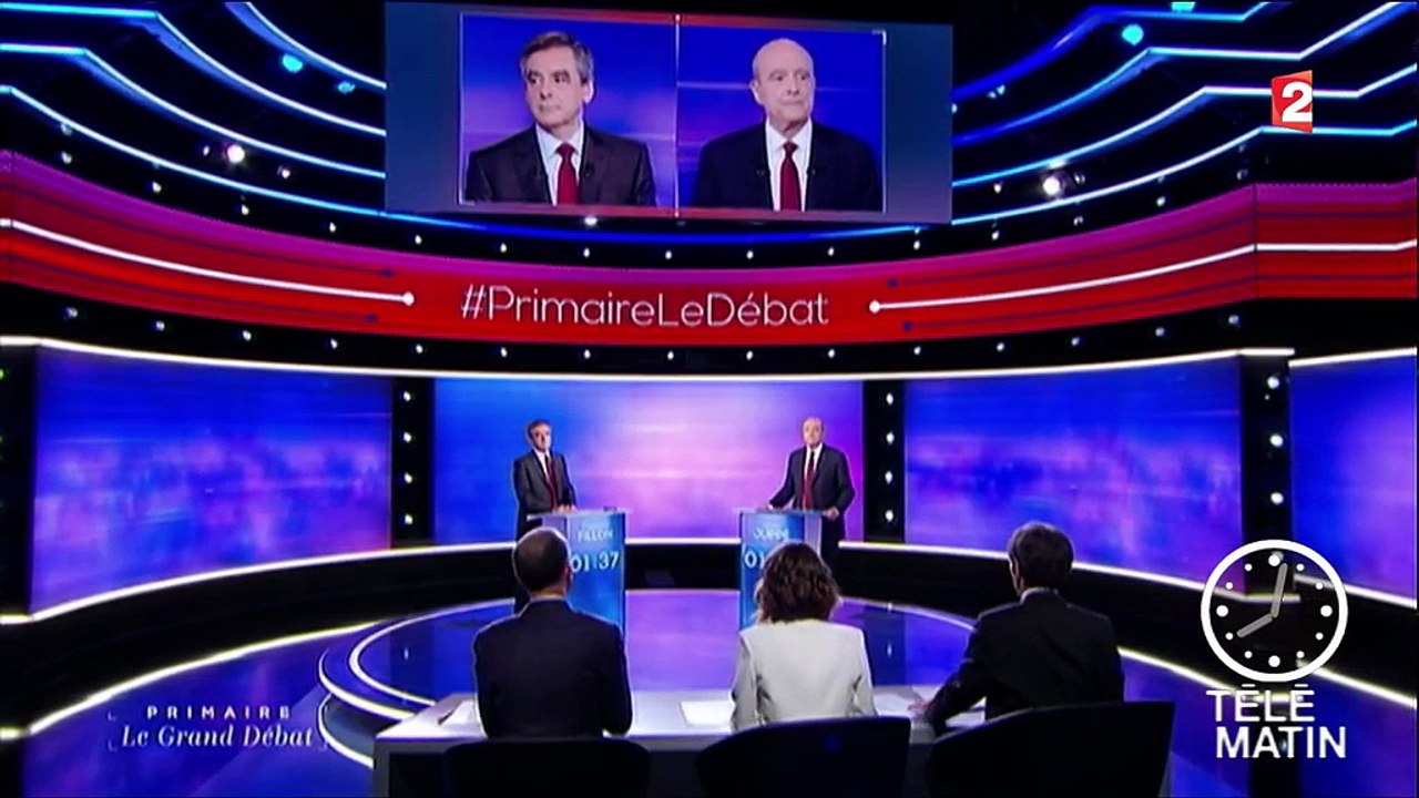 Débat de la primaire à droite : François Fillon et Alain Juppé face à face