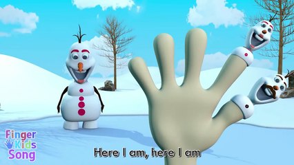 3D OLAF Finger Family Nursery Rhyme | Parody Finger Kids Song