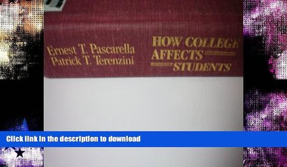 READ  How College Affects Students: Findings and Insights from Twenty Years of Research (Jossey