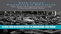 [PDF] The Least Examined Branch: The Role of Legislatures in the Constitutional State Popular Online