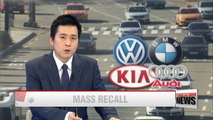 BMW, Kia Motors and Audi Volkswagen to recall more than 26-thousand units sold in Korea
