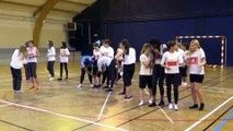 flashmob ASPierre Roux de Chateau Landon Championnat du Monde De Hand-Ball