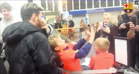 Imperdible: Esta es la reacción de un niño al ver a Lionel Messi.