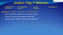 Jeden Tag 7 Wörter | Deutsche Wortschatz | 8.Tag