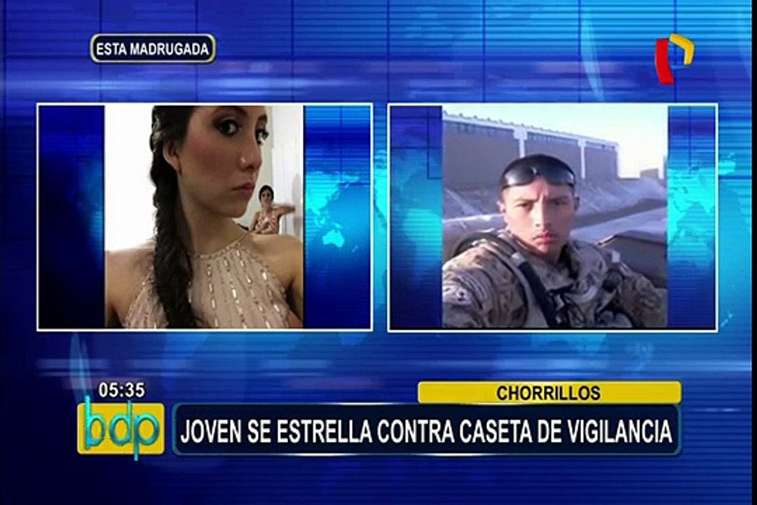 Chorrillos: joven impacta auto contra caseta y deja un herido de gravedad