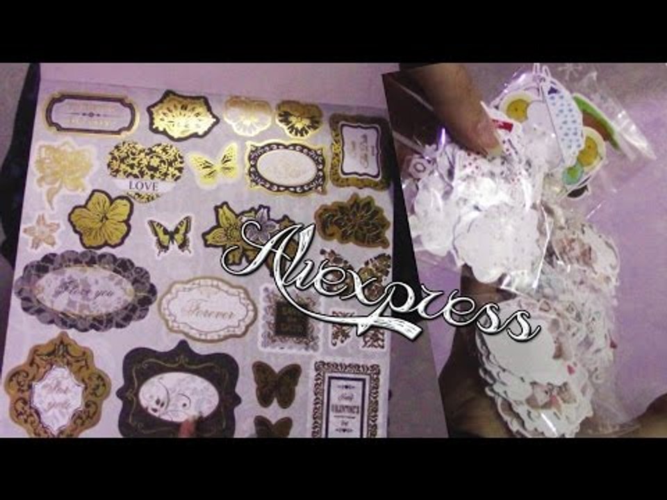 Haul Aliexpress - Cartopazze - Stickers - Scrapbooking - Washi Tape