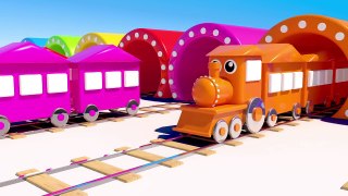 Learning Colors with 3D Train for Kids and Children