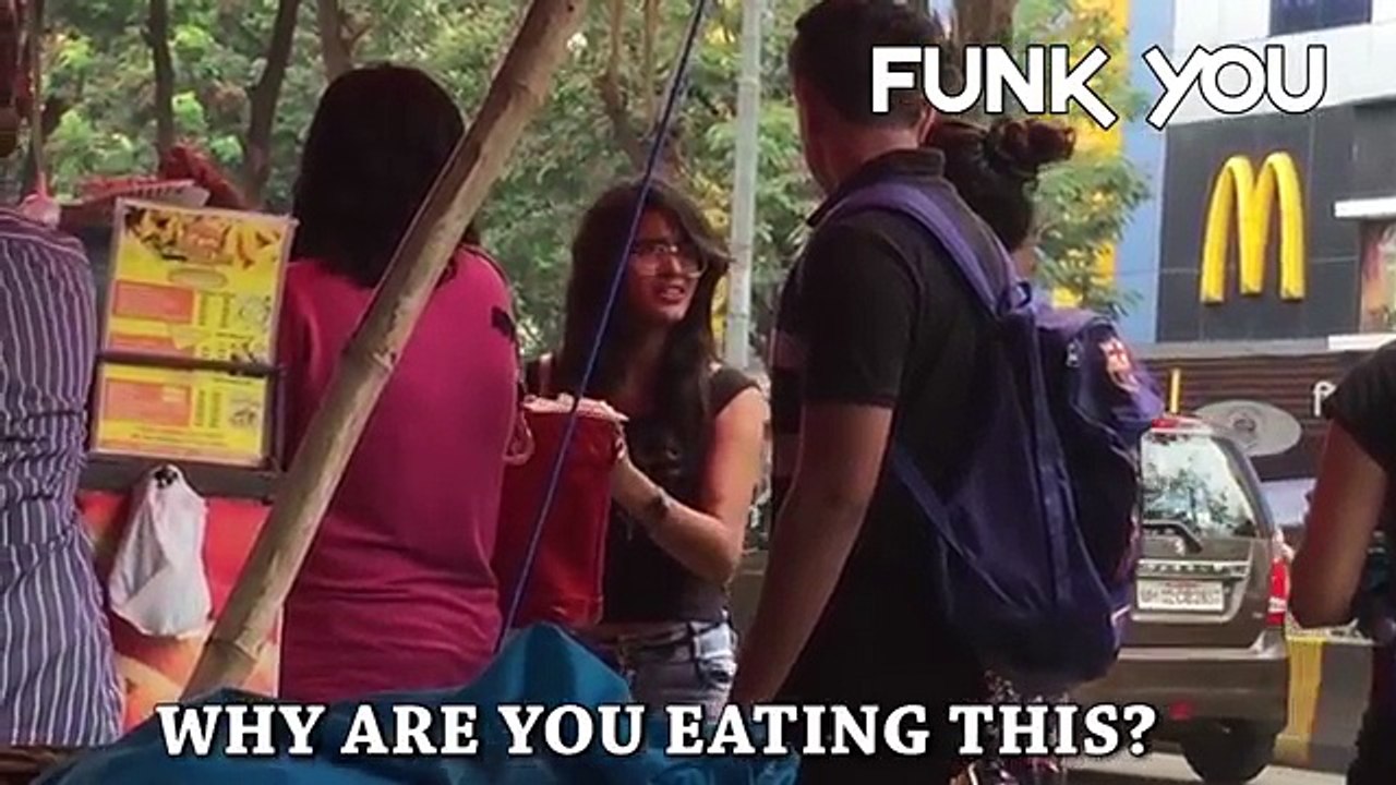 Girl Eating Stranger's Food Prank by Funk You